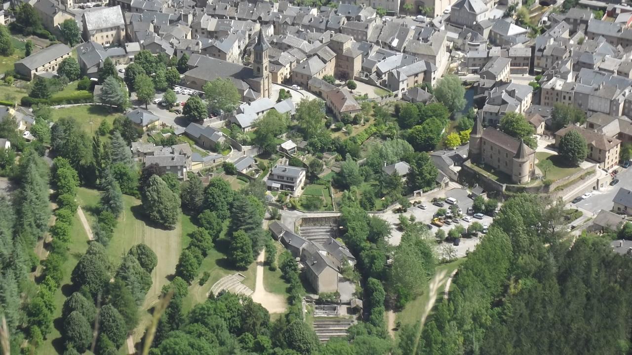 Florac vue d'en haut