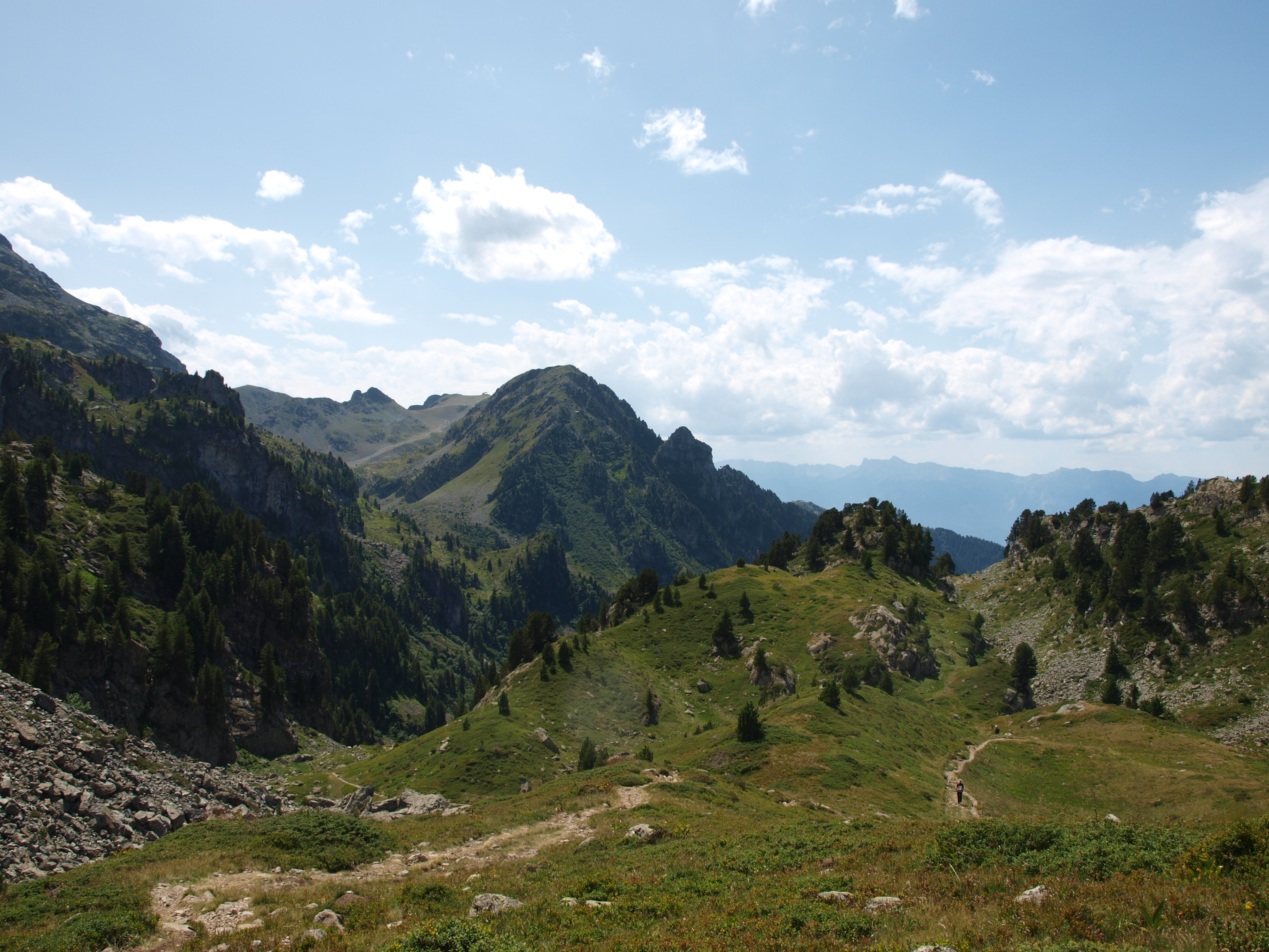 Vue sur Chamrousse et la Chartreuse (à la descente)