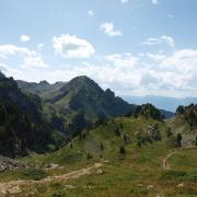 Vue sur Chamrousse et la Chartreuse (à la descente)